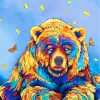 Bear And Butterflies Paint by numbers