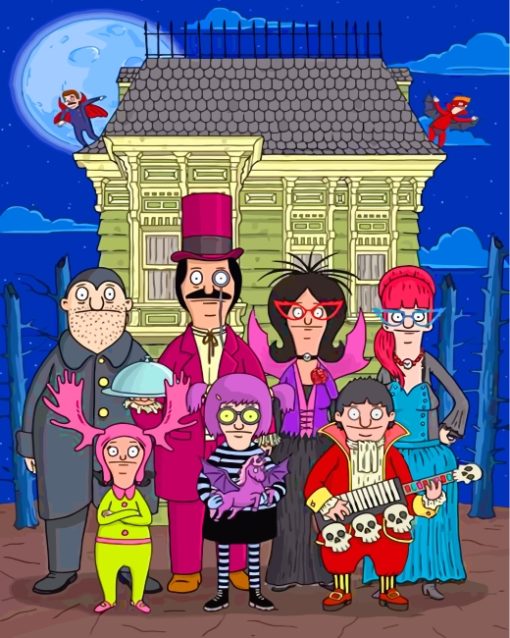 Bobs Burgers Halloween Paint by numbers