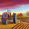 Farm Tractor Paint by numbers