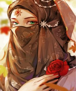 Hijab Muslim Girl Paint by numbers