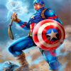 Superhero Captain America Paint by numbers