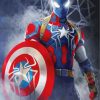 Captain America Spider Man paint by numbers