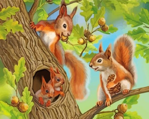 cute-squirrels-paint-by-numbers