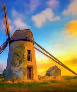 Dutch Windmill Paint by numbers