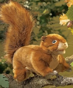folkmanis-red-squirrel-puppet-paint-by-numbers