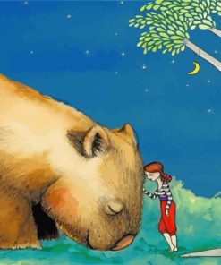 girl-and-wombat-paint-by-numbers