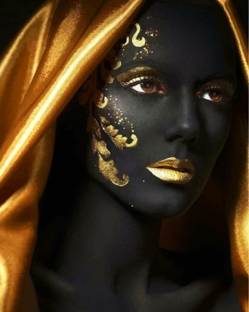 golden-black-woman-paint-by-numbers