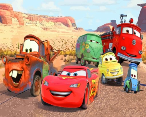 Lightning Mcqueen Cars Paint by numbers