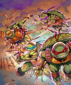Teenage Mutant Ninja Turtles Art Paint by numbers