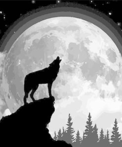 wolf-silhouette-paint-by-numbers