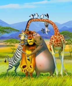 Africa Madagascar Animals Paint by numbers
