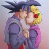 Android 18 An Goku Love Paint by numbers