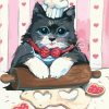 Cute Cat Cooking Paint by numbers