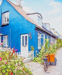 Denmark-Aarhus-Colourful-Terraced-House-paint-by-numbers