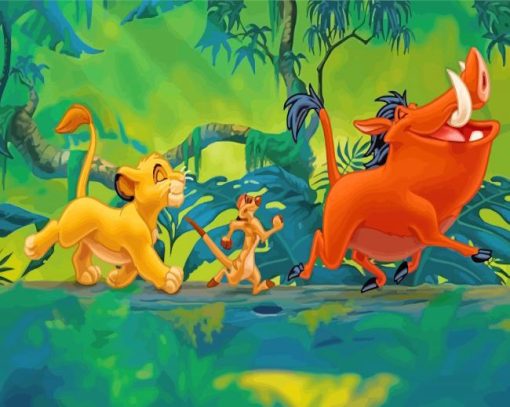 Disney Lion King Paint by numbers
