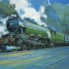 Flying Scotsman Steam Train Paint by numbers