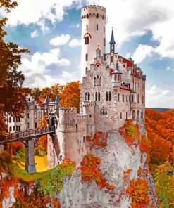 Lichtenstein Castle Paint by numbers