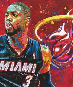 Miami-Heat-player-art-paint-by-numbers