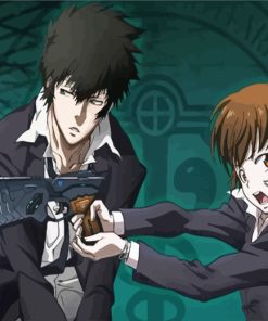 Psycho Pass Akane And Shinya Paint by numbers