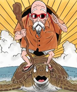 Roshi Dragon Ball Z Paint by numbers