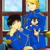 Roy Mustang And Riza Hawkeye Paint by numbers