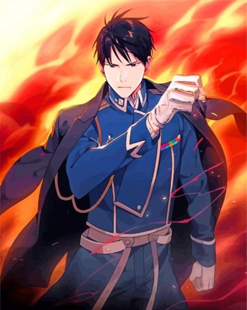 Roy Mustang Character Paint by numbers