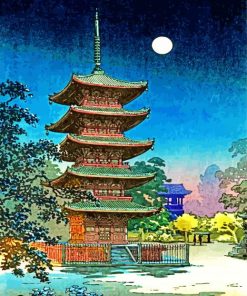 Yasaka Pagoda Paint by numbers