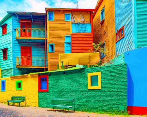 aesthetic-colorful-La-Boca-argentina-paint-by-numbers