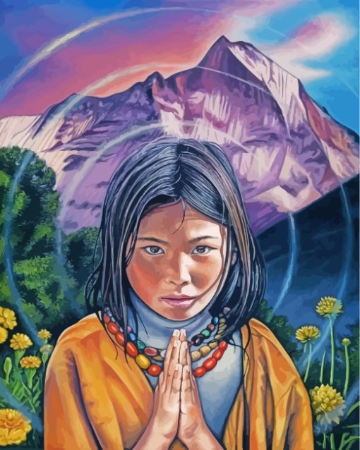 aesthetic-tibetan-girl-paint-by-numbers