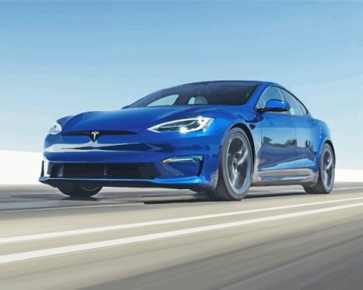 blue-Tesla-car-paint-by-numbers