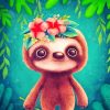 cute-sloth-paint-by-number