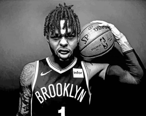 d-angelo-russell-dark-Brooklyn-Nets-paint-by-numbers