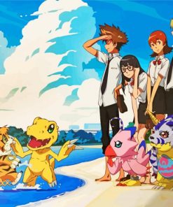 Digimon Adventure Characters Paint by numbers