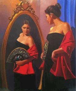 lady-in-the-mirror-paint-by-numbers