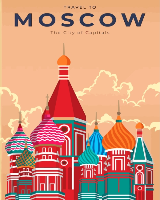 Moscow Russia Paint by numbers