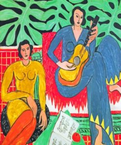 Musician Women Matisse paint by numbers