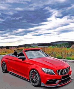 red-mercedes-paint-by-number