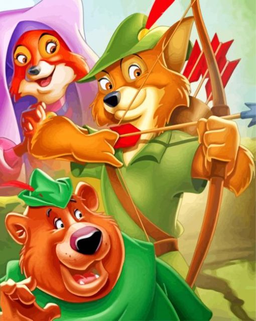 Robin Hood Disney Movie Paint by numbers