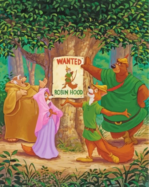 robin-hood-paint-by-numbers