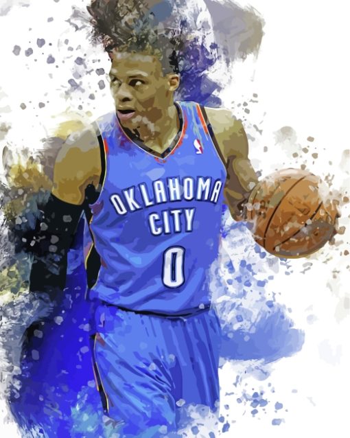 Russell Westbrook Art Paint by numbers