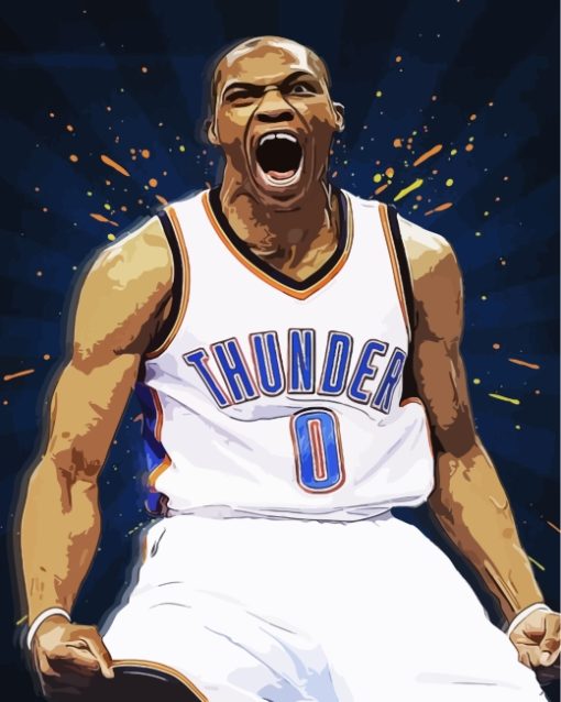 Russell Westbrook Illustration Paint by numbers