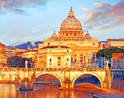 saint-peter-Basilica-museum-paint-by-numbers