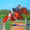 Steeplechase Horse Race Paint by numbers