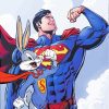 superman-and-bugs-bunny-paint-by-numbers