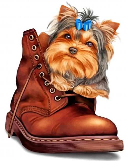 yorkie-in-a-boot-paint-by-number