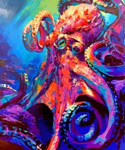 abstract kraken paint by number