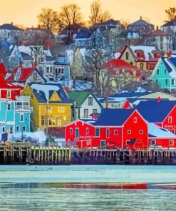 Lunenburg Houses paint by number