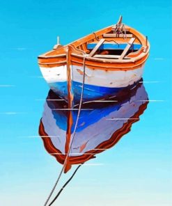 Skiff Water Reflection paint by numbers