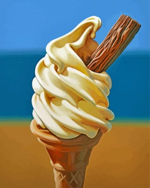 Vintage Ice Cream paint by number