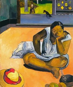 Brooding Woman By Gauguin paint by number